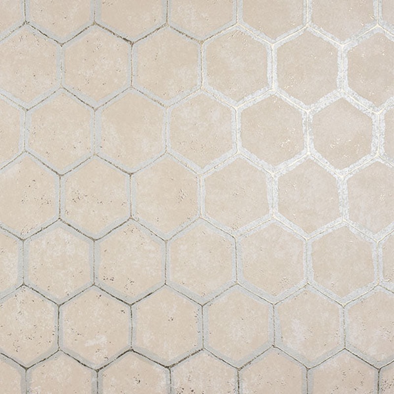 2927-00405 Starling Copper Honeycomb Wallpaper