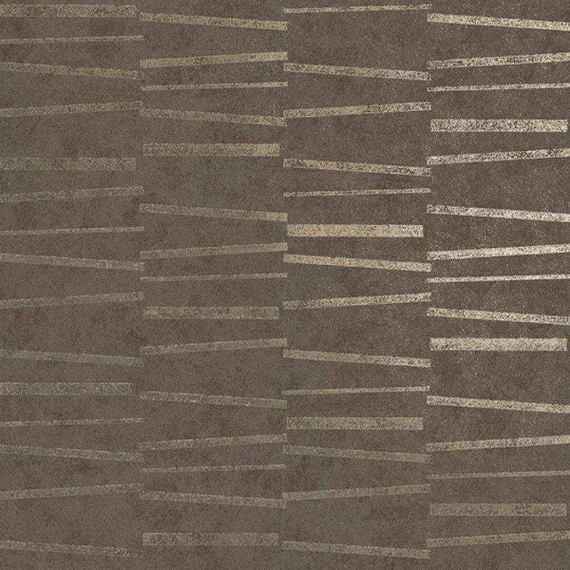 2927-10605 Luminescence Brown Abstract Stripe Wallpaper
