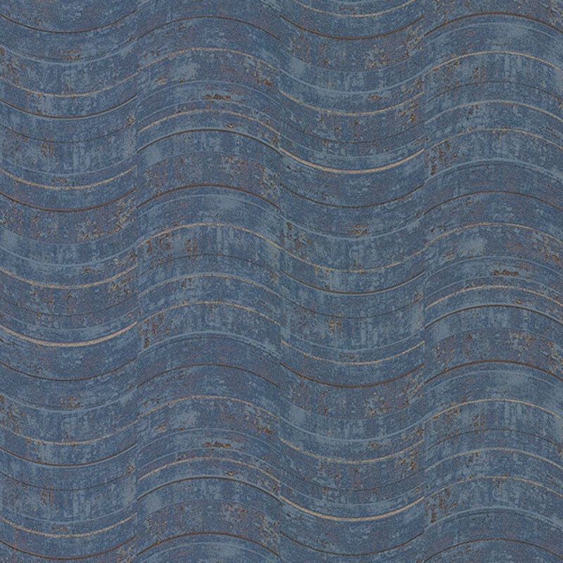 2927-10805 Hydra Blue Geometric Wallpaper