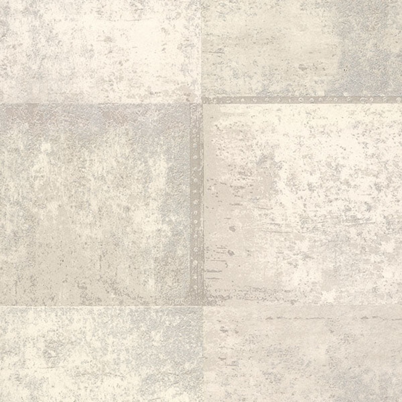 2927-10902 Vela Ivory Distressed Geometric Wallpaper