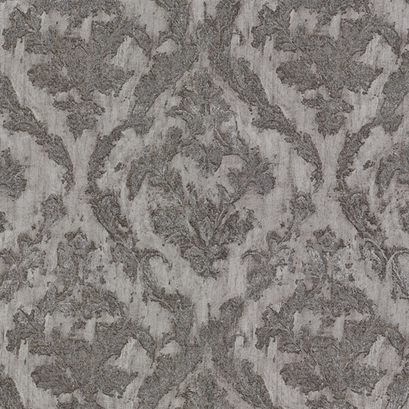 2927-20108 Lyra Pewter Damask Wallpaper