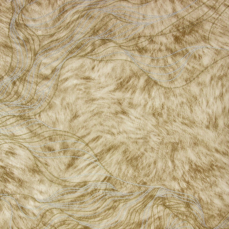 2871-88720 Abruzzo Beige Wolf Wave Wallpaper