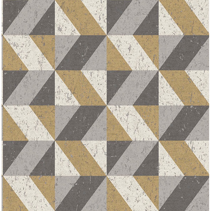 2896-25311 Cerium Moss Concrete Geometric Wallpaper