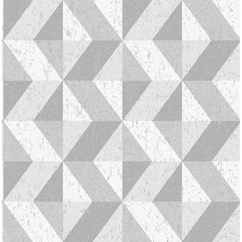 2896-25314 Cerium Grey Concrete Geometric Wallpaper