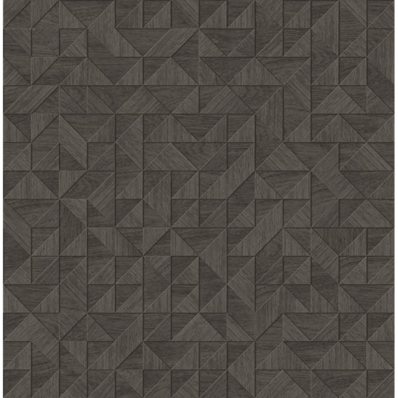 2896-25326 Gallerie Black Triangle Geometric Wallpaper