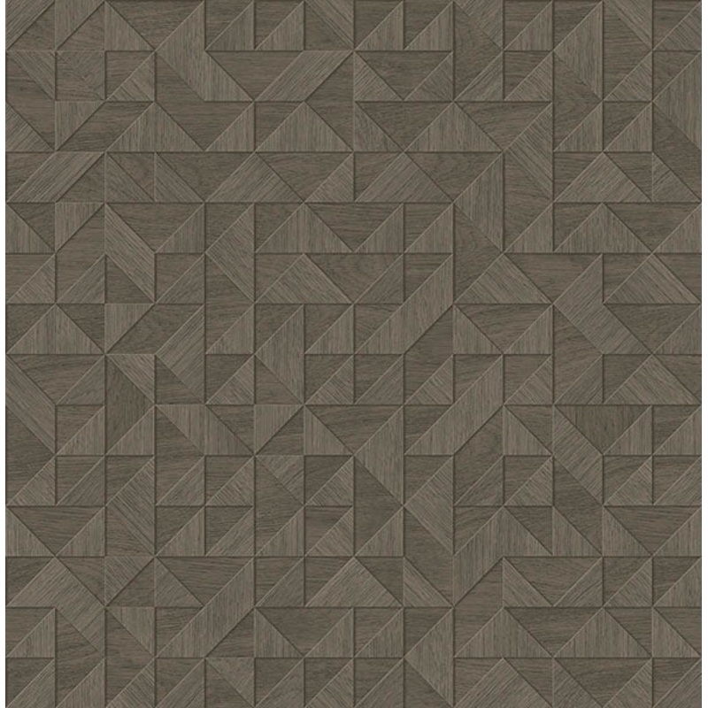 2896-25327 Gallerie Dark Grey Triangle Geometric Wallpaper