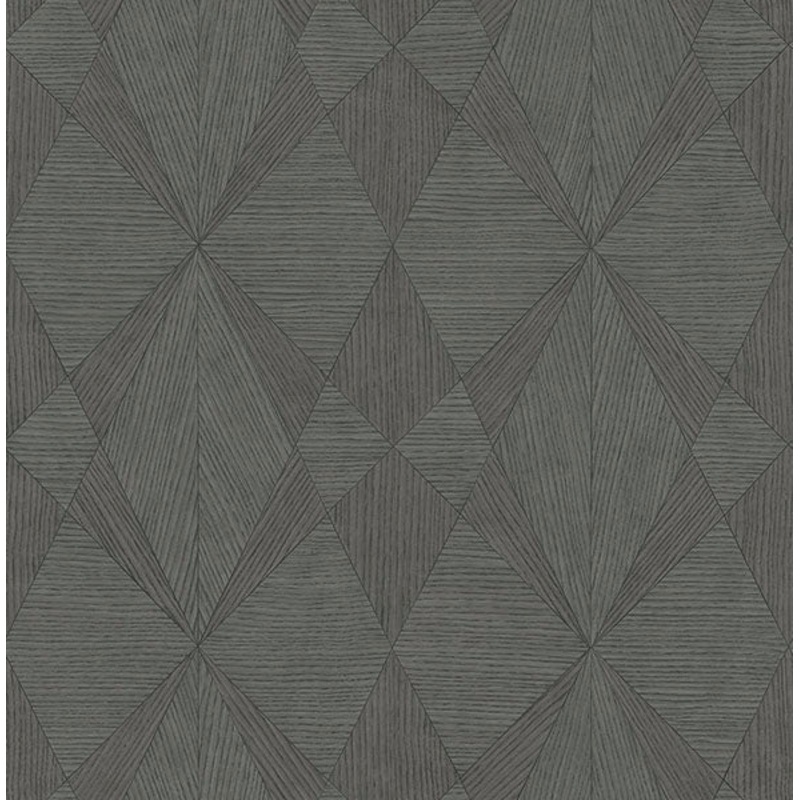 2896-25334 Intrinsic Dark Grey Textured Geometric Wallpaper