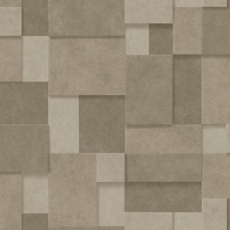 2896-25352 Duchamp Gold Patchwork Metallic Wallpaper