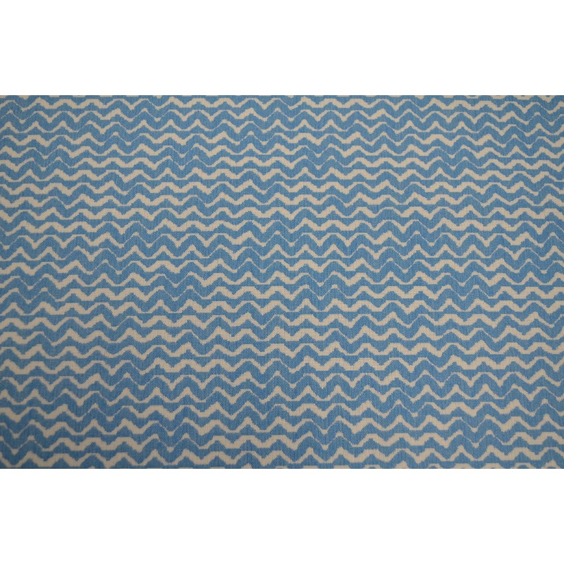 Wiggle Cerulean Milliken Outdoor Fabric