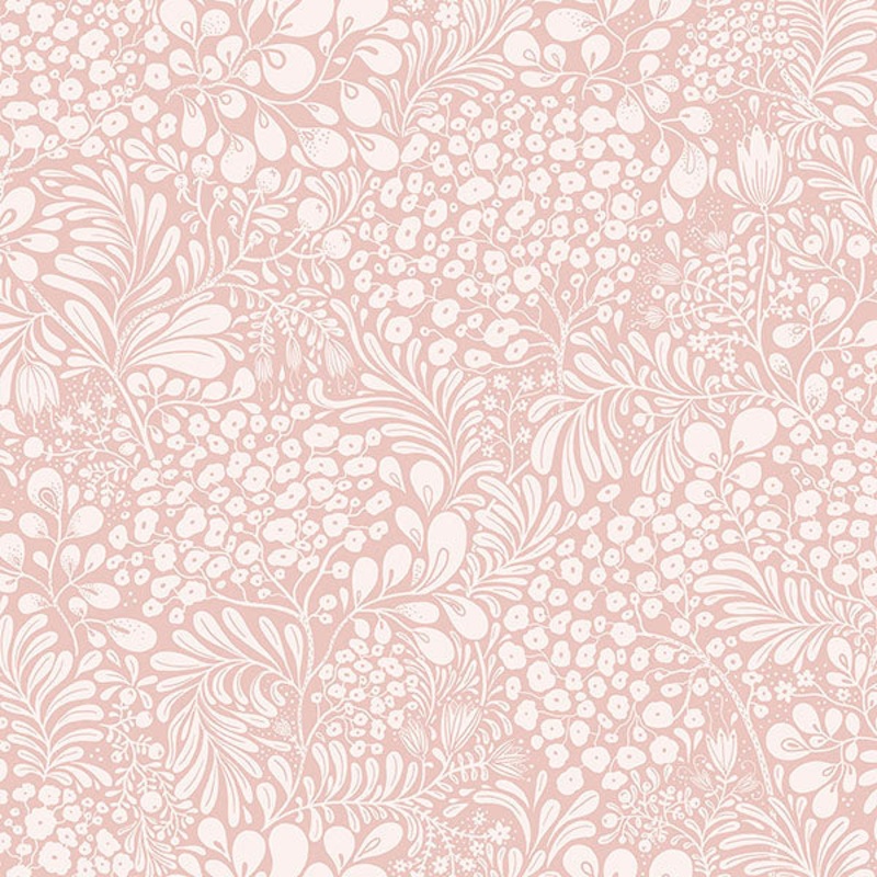 2932-65134 Siv Pink Botanical Wallpaper