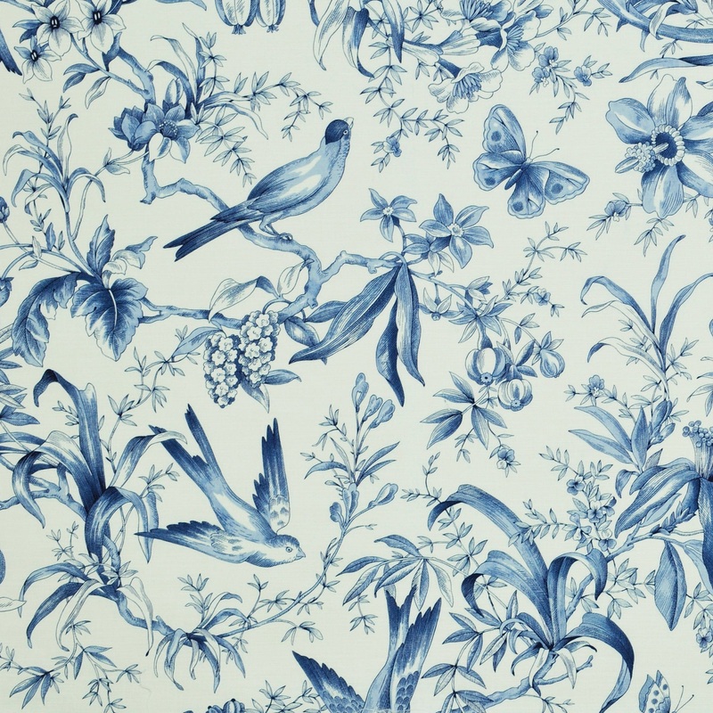 Audubon Toile Sapphire P/Kaufmann Fabric